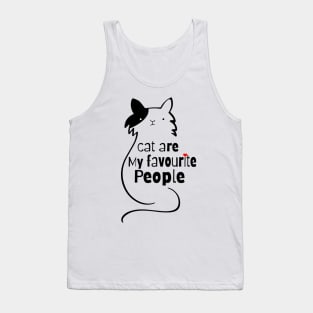 Cat Are My Favourite People Tank Top